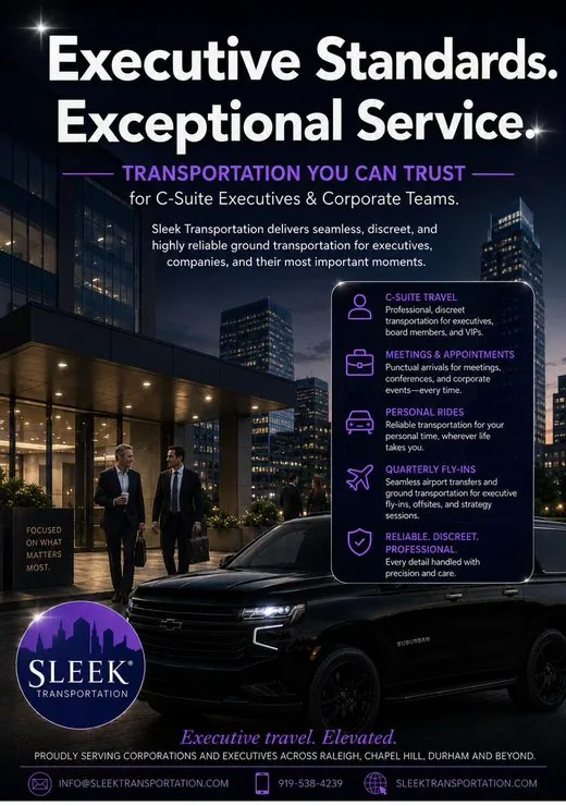 Corporate & Executive Travel flyer