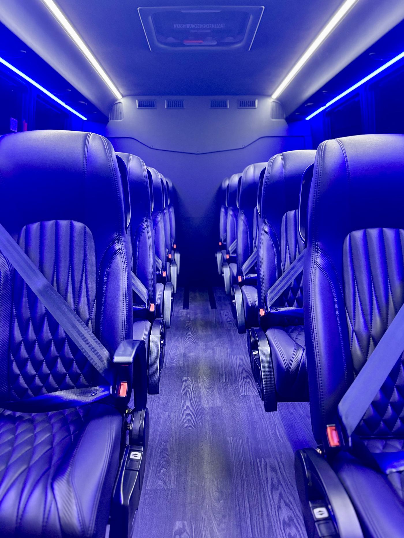 Clean and comfortable Sleek Transportation vehicle interior
