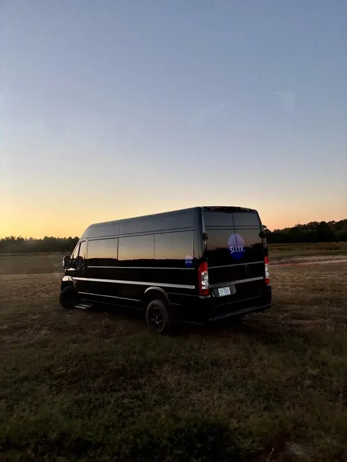 Sleek Transportation at Hunt Vineyard wedding